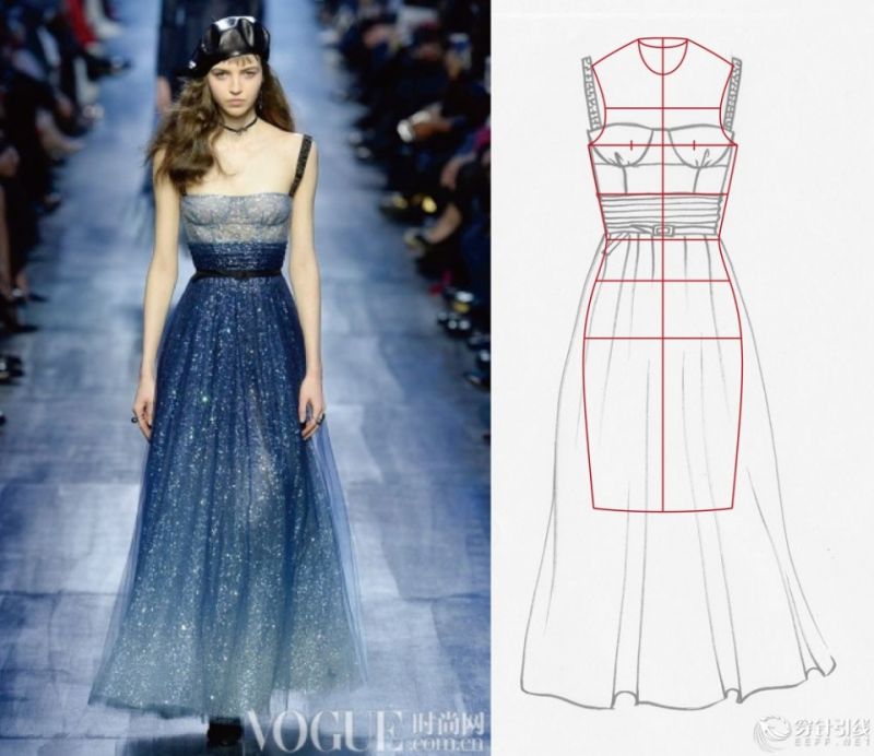 服装款式图 - Christian Dior2017秋冬RTW时装发布秀