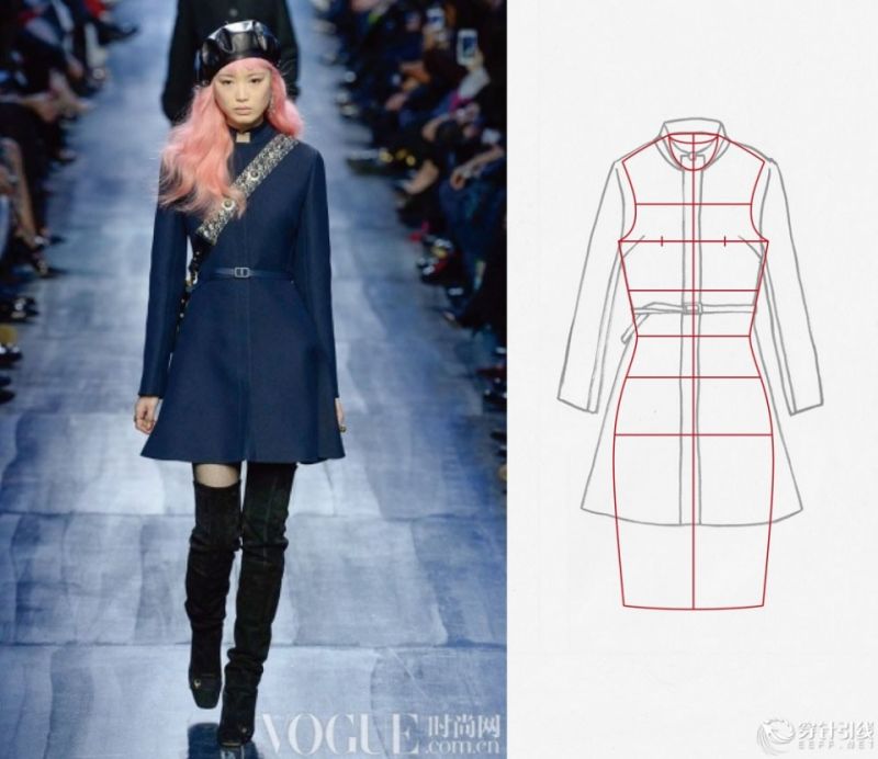 服装款式图 - Christian Dior2017秋冬RTW时装发布秀